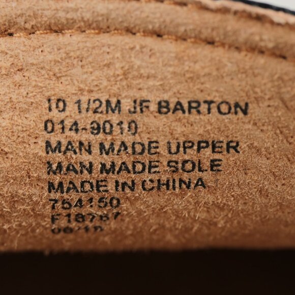 J Ferar Mens Barton Venetian Loafer Size 10.5 Black Vegan Slip On Moc Dress Shoe - Picture 11 of 12